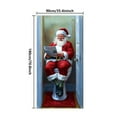 thumbnail image 3 of Funny Christmas Door Cover Banner Front Door Photo Backdrop Cloth Holiday Decoration Background Restroom Hanging Cloth Porch Sign Banner New Year Favor, 3 of 9