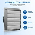 thumbnail image 2 of iPower 24 inch 2750 CFM Shutter Exhaust Fan Aluminum High Speed Fan, 2 of 8