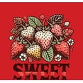 thumbnail image 2 of Sweet Strawberries Youth Red Crew Neck Short Sleeve Tee-Medium, 2 of 4