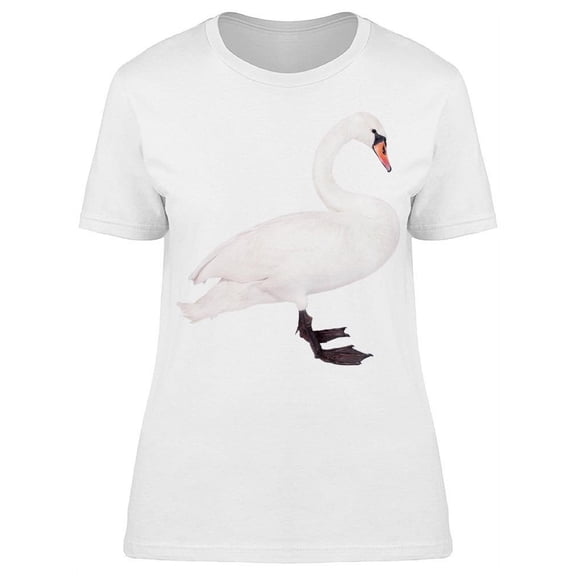 Cute Swan Stands Sideways T-Shirt Women -Image by Shutterstock, Female Medium