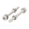 thumbnail image 2 of M3x30mm Tornillo de cabeza plana Phillips de acero inoxidable 304 con tuerca y arandela 20 juegos, 2 of 3