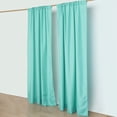 thumbnail image 3 of BalsaCircle 2 Panels Turquoise 8 feet Polyester Drapery Backdrop Curtains Rod Pockets Party Events Decorations Supplies, 3 of 8