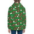 thumbnail image 6 of Pofeuu Cute Santa And Ho Ho Ho Print Teenage Zipper Hoodie Sweatshirts Hooded Casual Jackets With Pocket For Boys Girls-Medium, 6 of 6