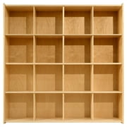Contender 16 Big Cubby Section Storage Cabinet, Multipurpose Montessori Shelves for Mobile Storage