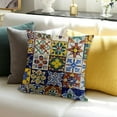 thumbnail image 3 of BANET Vintage Colorful Throw Pillow Covers Mexican Talavera Tiles Pattern  Pillow Cases Cushion Cover Standard Pillowcase (Mexican Tiles) 22x22in, 3 of 5