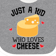 thumbnail image 4 of Inktastic Cheese Lover Kids Boys or Girls Baby Bib, 4 of 4