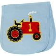 thumbnail image 2 of Inktastic Red Tractor 1st Birthday Baby Burp Cloth, 2 of 3