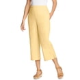 thumbnail image 2 of Woman Within Plus Size Linen Capri (Petite Available), 2 of 5