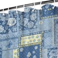 thumbnail image 3 of Pioneer Flower Floral Print Pattern Shower Curtain 84"x72", Bathroom Decorative Shower Curtain Set with 12 Hooks, Waterproof Washable, 3 of 6