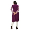 thumbnail image 2 of Maple Clothing Plus Size Indian Kurtas for Women Long Kurti Tunic Tops (Purple, 6XL), 2 of 6