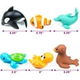 thumbnail image 6 of Tub Works Marine Mold Free Bath Toys, 6 Pack, Sealed, No Hole Bath Toys, 6 of 9