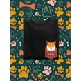 thumbnail image 3 of Cute Pocket Corgi Sweatshirt Men -Image by Shutterstock, Male Medium, 3 of 4