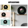 thumbnail image 3 of Raindrops 3 Pcs Wall Mounted Vinyl Display Rack Wood Storage For Office Adults, 3 of 8