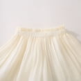 thumbnail image 6 of FRSASU Girl's Mesh Ruffled Pleated Mini Skirt with Built in Shorts Summer Slim High Waist Elegant A-Line Princess Tutu Dancing Skirt Beige, 6 of 8