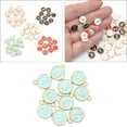 thumbnail image 6 of Set of 10 Round Numbers 0-9 Pendants DIY Craft Art Projects Size 0.6x0.5inch Blue, 6 of 8