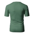 thumbnail image 4 of H2H Mens Basic Fashion V-neck T-shirst TEALGREEN US XL/ASIA 2XL (CMTTS0197), 4 of 6