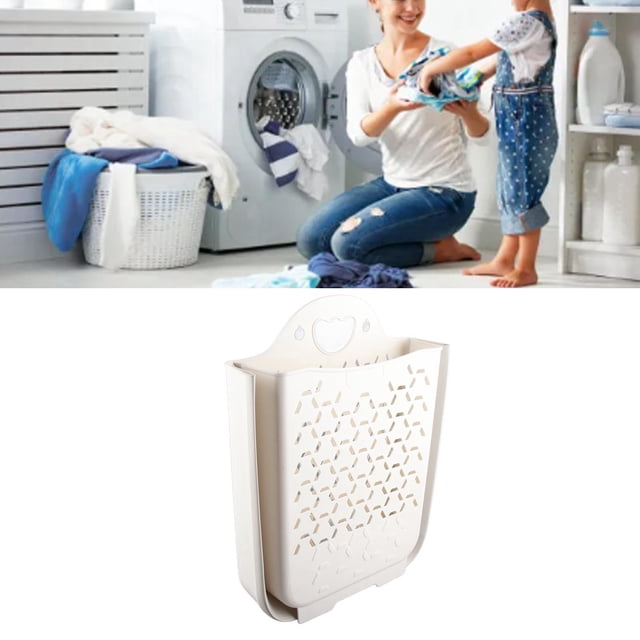 Cesta Plegable Para La Colada, 2 Paquetes De Cestas Para Ropa, Cestas Portátiles Inteligentes Para Ahorrar Espacio Con Diseño Ventilado, Diseño Plegable, Para Baño Y