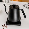 thumbnail image 1 of HAOANElectric Kettle Gooseneck Spout  800ML Stainless Steel Water Kettle for Coffee and Tea with Fast Heating  Auto-Shut Off and Boil-Dry Protection in Black Brown, 1 of 7
