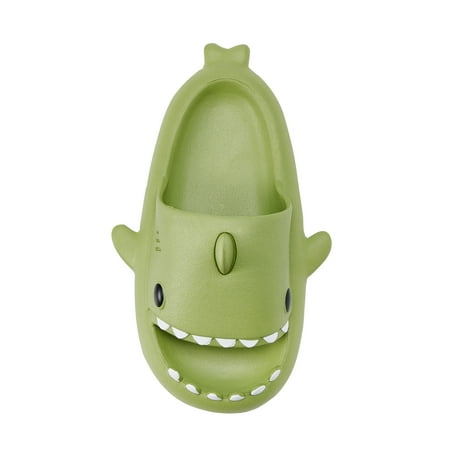 

Franhais Breathable Summer Children Slippers Toddlers Cartoon Three-dimensional Shark Shape Casual Non-slip Bottom Shoes