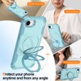 thumbnail image 3 of Funda para iPhone 16e de Casehas, 6.1 pulgadas, magnética, con soporte invisible, color verde, 3 of 7