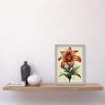 thumbnail image 2 of Orange Lily Old School USA Tattoo Ink Body Art Rockabilly Americana 50s Artwork Framed Wall Art Print A4, 2 of 4