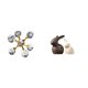 thumbnail image 1 of Figura esférica de cerámica, estatua de cristal, figura de escritorio, decoración de mesa, diseño artístico y robusto, ideal para regalar, decoración, 1 of 8