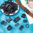thumbnail image 4 of 60pcs Plastic Buckle Set 10pcs Ladder Lock Slider Buckle 10pcs Side Release Buckle 20pcs Tri-Glide Adjuster Buckle 10pcs D-ring 10pcs Rectangle Loop Buckle for Nylon Strap Webbing Collar, 4 of 7
