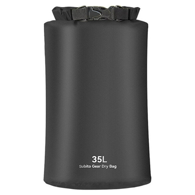 Sac Sec de Natation Imperméable pour Vêtements Grande Capacité Sac de Rangement Résistant pour Sports Course Randonnée Noir/35L