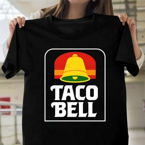 Taco Bell Old School Retro Vintage 90s Fast Food Fan Graphic G402 Unisex T-Shirt, Up to Size 5XL