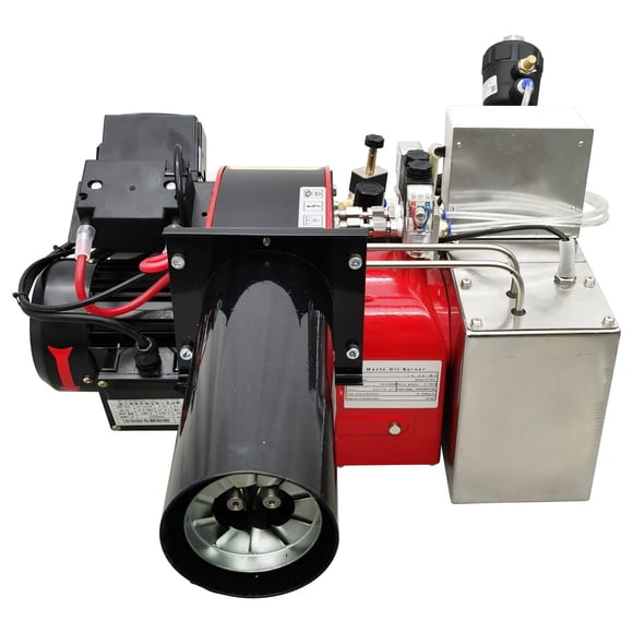 Waste Oil Burner Air Atomizing Multi-fuel Recycled Heater Waste Oil Heating Furnace Double Fire Design 220V Single-phase