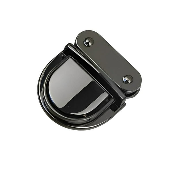 Eigraketly Pestillo de hebilla de 38MM, herramienta de hebillas pequeñas de pulido de Metal, cierre de giro de mano de obra fina, bolso de Herramientas y ferretería Negro