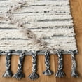 thumbnail image 3 of SAFAVIEH Kenya Branislav Geometric Wool Area Rug, Ivory/Grey, 9' x 12', 3 of 7