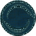 thumbnail image 1 of Ahgly Company Indoor Round Patterned Dark Cyan Green Area Rugs, 5' Round, 1 of 6