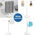 thumbnail image 6 of NIFFGAFF Towel Rack T-Shape Hand Towel Holder for Bathroom, Headband Holder Organizer and Bathroom Towel Racks, Kitchen Towel Rack White Hand Towel Holder, 6 of 7
