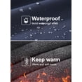 thumbnail image 5 of Pdbokew Women's Winter Coats Waterproof Snow Ski Jacket Warm Fleece Navy Blue M, 5 of 9