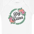 thumbnail image 4 of Inktastic Big Sister with Flower Circle Girls Baby Bodysuit, 4 of 5