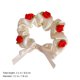 thumbnail image 3 of 4 unids rosa flor cabello corbata elegante pelo anillo señora pelo corbata ponytail titular, 3 of 6