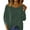 Blackish Green, variant on Women's One Shoulder Sequin Top, Glitter Ribbed Off Shoulder Blouse, Sparkling Party Outfit for Night Out, Evening Events and Holiday Celebration Blackish Green L
