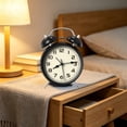 thumbnail image 7 of Under $5 dollars!Alarm Clocks for Bedrooms, Extra Louds Alarm Clock For Heavy Sleepers Electrics Louds Ringing Twin Bells Alarm Clock For BedroomBattery Vintage Table Clock Wake Up On Time, Black, 7 of 7