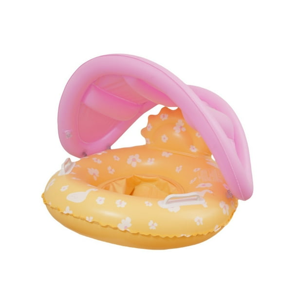 Baby Siren Sirena Anillo Natación Piscina Inflable Flota Con Asas Y Asiento para Niñas