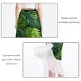 thumbnail image 2 of Frond Chic Chiffon Beach Dress with Polyester Straps - for Beach Skirts, 2 of 6