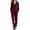 *Wine, variant on VBVC Women's 2 Piece Velour Side Stripe Sweatsuit , Cowl Neck Top and Wide Leg Pants for Women , Ladies' Fall Winter Lounge Set with Pockets, S-5XL