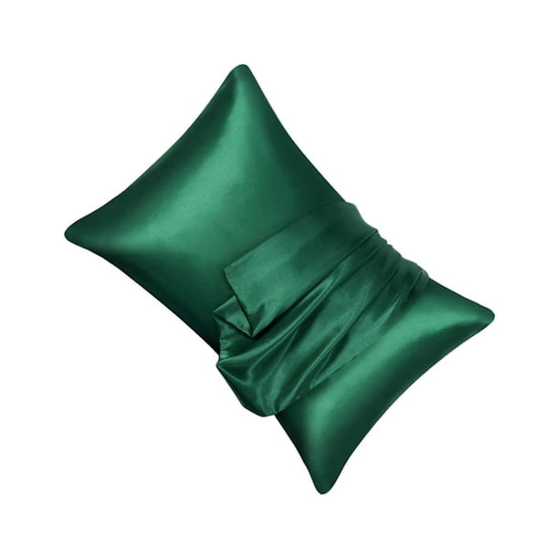 Funda de almohada de satén Toystoory 2 piezas verde negruzco