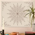 thumbnail image 3 of Gojian Boho Floral Mandala Tapestry Wall Hanging Pink Bohemian Flower Medallion Tapestry Aesthetic Watercolor Hippie Indian Small Tapestries for Bedroom Living Room Dorm Decor, 3 of 6