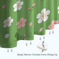 thumbnail image 6 of Strawberry and Blossom Pink Pattern Modern Waterproof Shower Curtain Set with 12 Hooks, Washable Decorative Bathroom Shower Curtain, 6 of 6