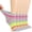 5 Pairs/Black/Red/Pink/Green, variant on Diabetic Ankle Socks for Men Women Non Binding Loose Fit Breathable Socks for Neuropathy Edema Foot Health Daily Wear 5 Pairs