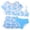 Sky Blue, variant on YDFCWXW Girls Swimsuit 4 Piece Bathing Suits Cute Bow Tropical Floral Bikini Tankini Sets with Cover Ups Beach Skirt for 8-12 Years (Sky Blue, 8-9 Years)