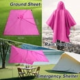 thumbnail image 5 of Dr.Fish Rain Poncho Reusable for Adults with Hood Waterproof Unisex Reusable Multifunctional for Hiking Camping, 5 of 9