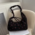 thumbnail image 3 of Bolso de pana para mujer bolso de hombro a la moda cierre de cremallera bolso de viaje al aire libre, 3 of 9