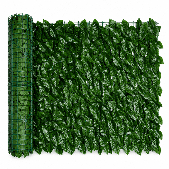 Lomyolo Artificial Ivy Privacy Fence Screen, 40IN x 118IN Realistic Faux Ivy Vine Leaves with Reinforced Mesh Backing Greenery Hedge Panel for Outdoor Garden, Yard, Patio, Balcony Cover & Wall Decor